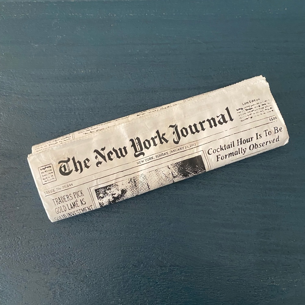 Kate Spade New York Newspaper Book Clutch